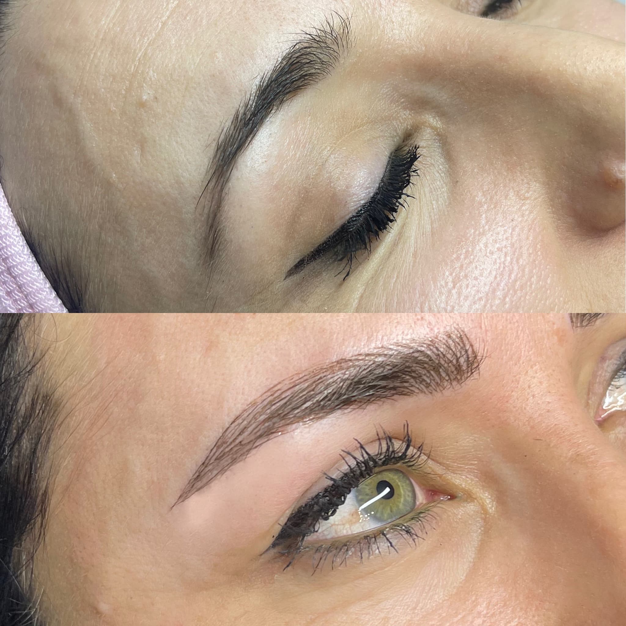 Microblading Vorher & Nachher – präzise Haarstriche